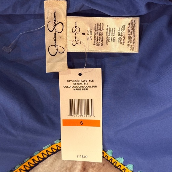 NWT Women’s JESSICA SIMPSON Woodstock reversible swimsuit. Size Small - Picture 5 of 5